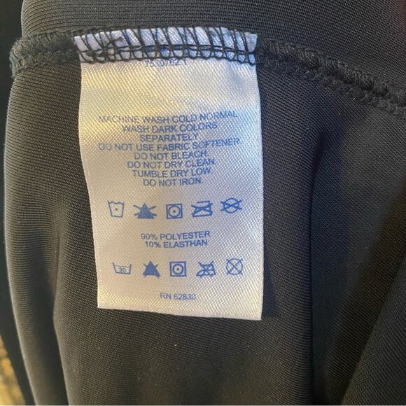 Lands end plus size Elegant Black Velvet Dress 2X witchy moody goth whimsigoth - Picture 3 of 7